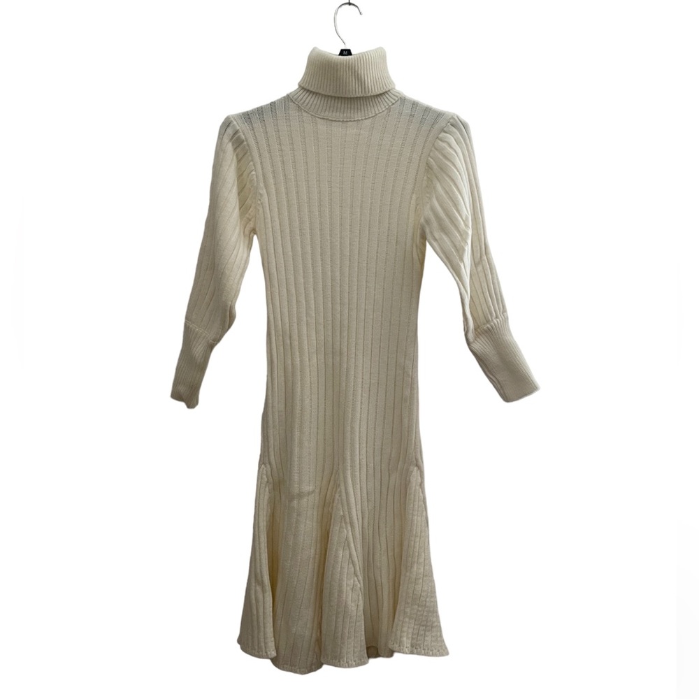 Women Turtleneck Winter Long Sleeve Sweater Dress Mermaid Style